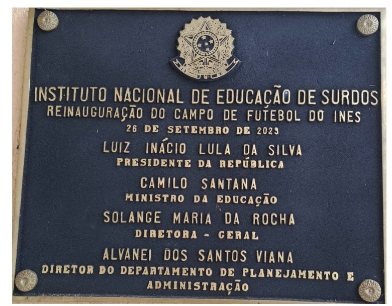 Placa de Bronze Fundido